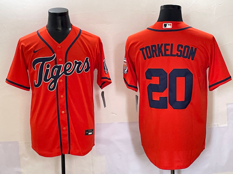 Men's Detroit Tigers Spencer Torkelson #20 Orange Limited Jersey